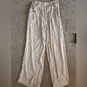 H&M satin wide leg pant